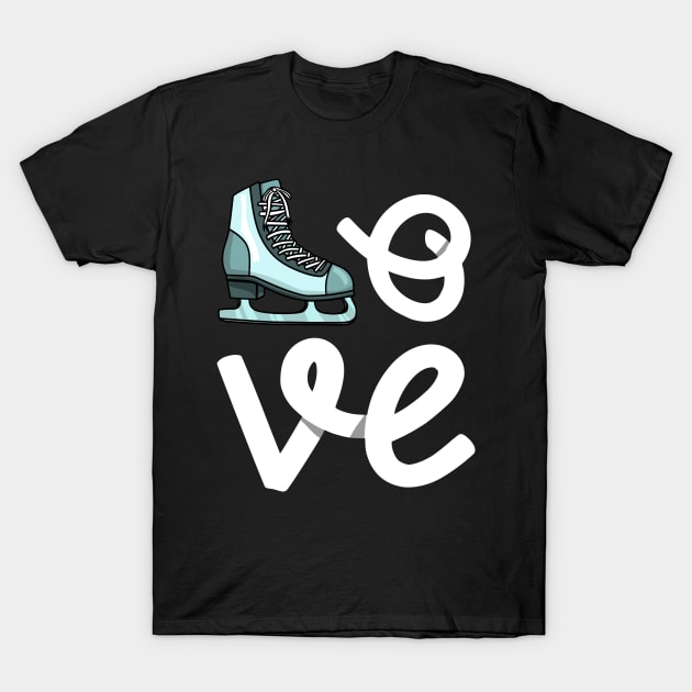 Figure Skating Love - Ice Skating Gift T-Shirt by biNutz